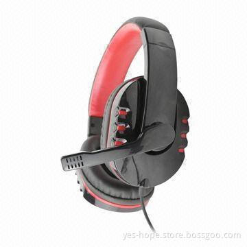 Headset for Gaming Purposes, with 32Ω/2.2KΩ Impedance and 2 x 40mm Mylar Speaker